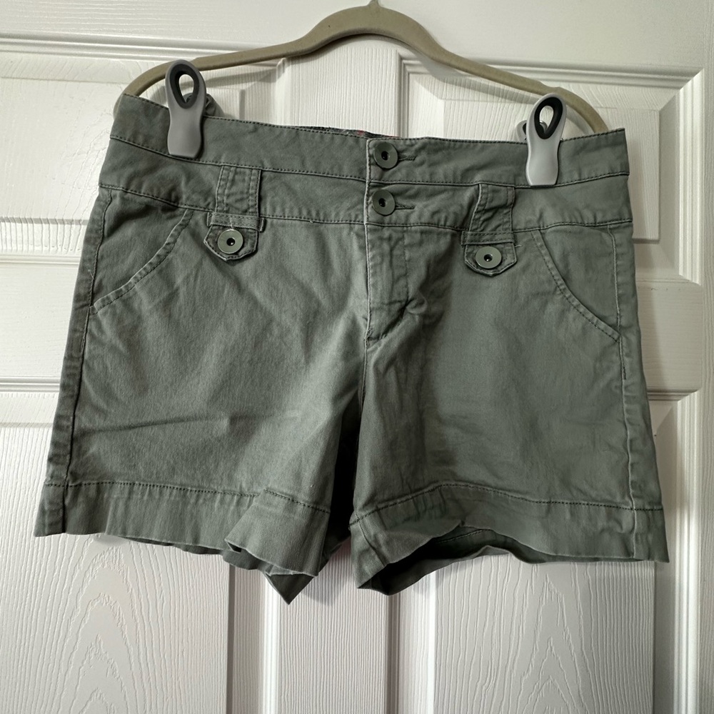 Olive Green Women's Khaki Shorts